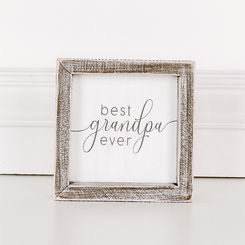 Best Grandpa Ever Framed Sign