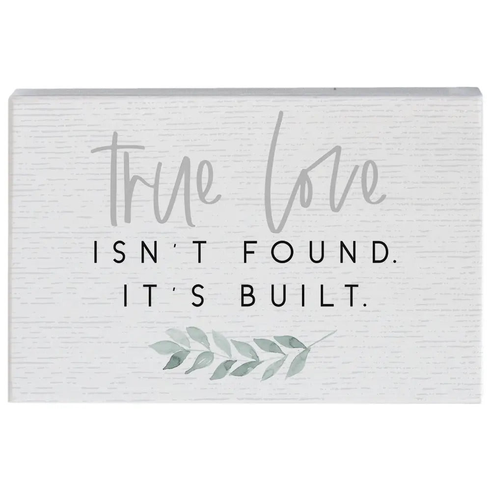 True Love Block Sign