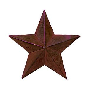 Burgundy Barn Star - 6”