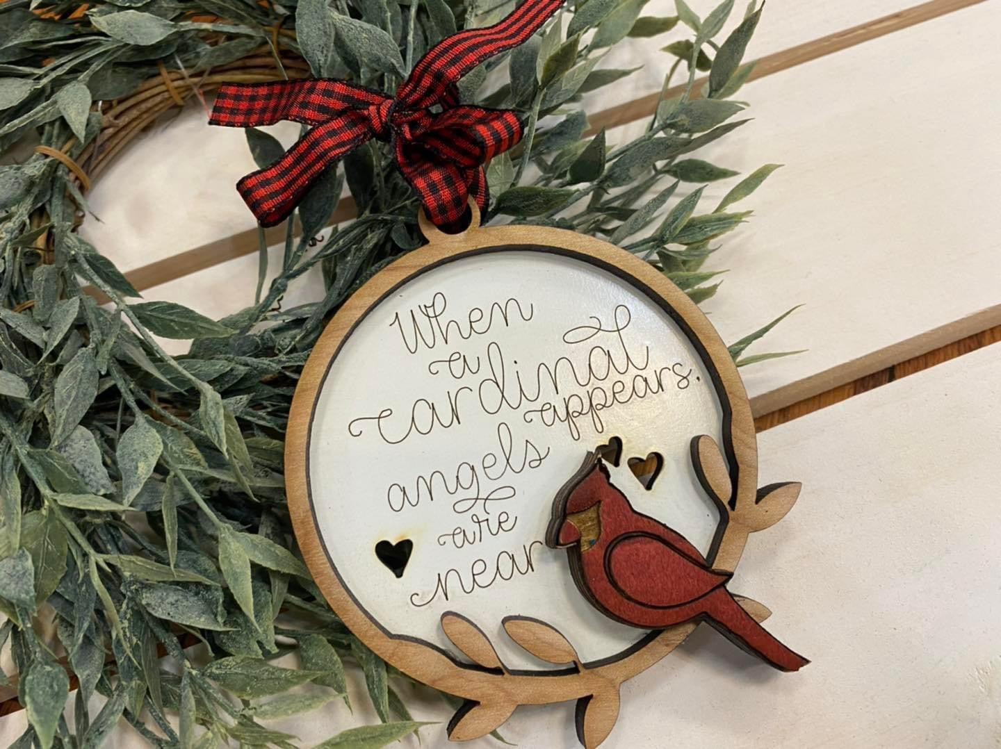 Handmade Cardinal Ornament