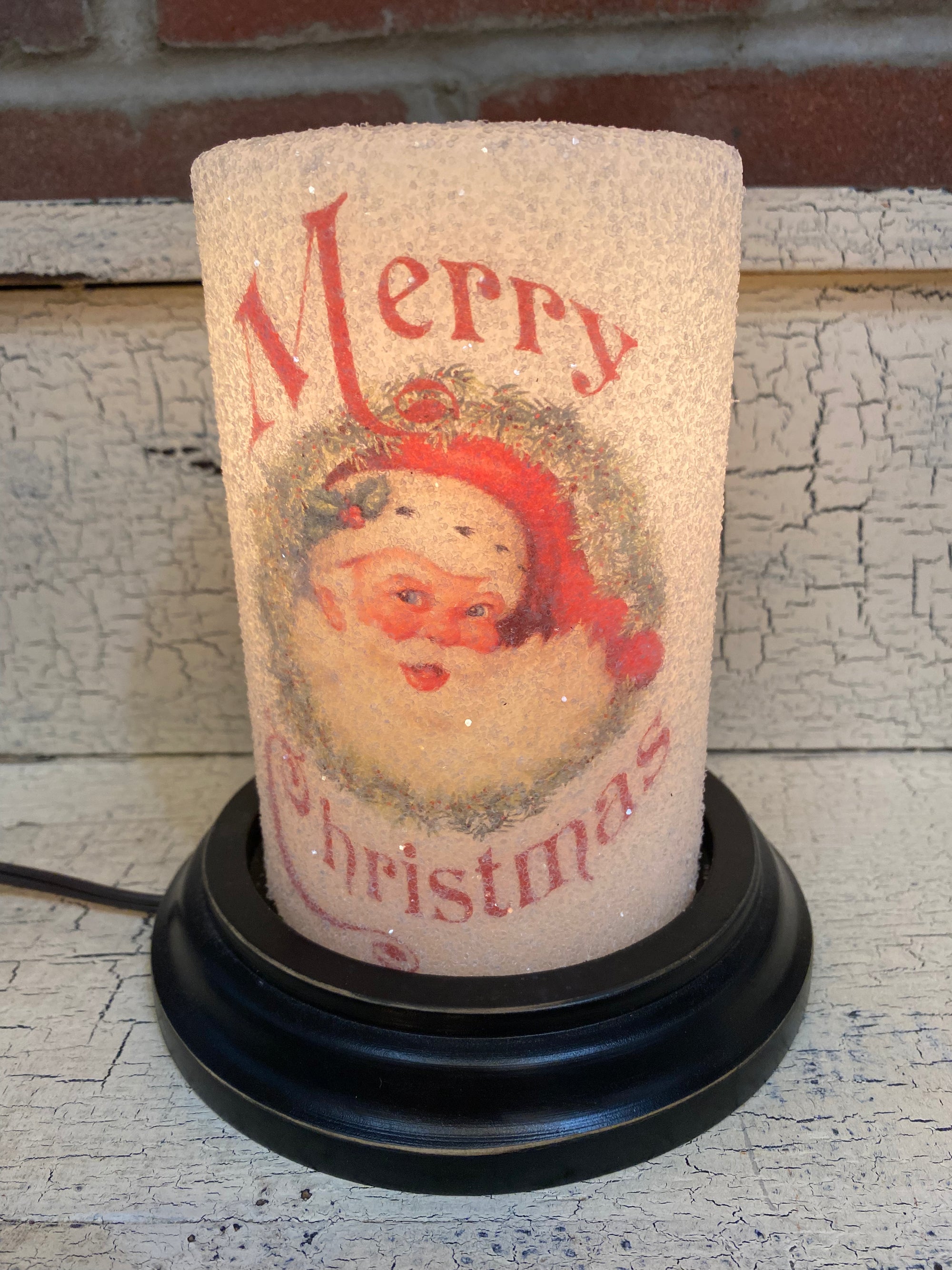 Merry Christmas Santa Candle Sleeve