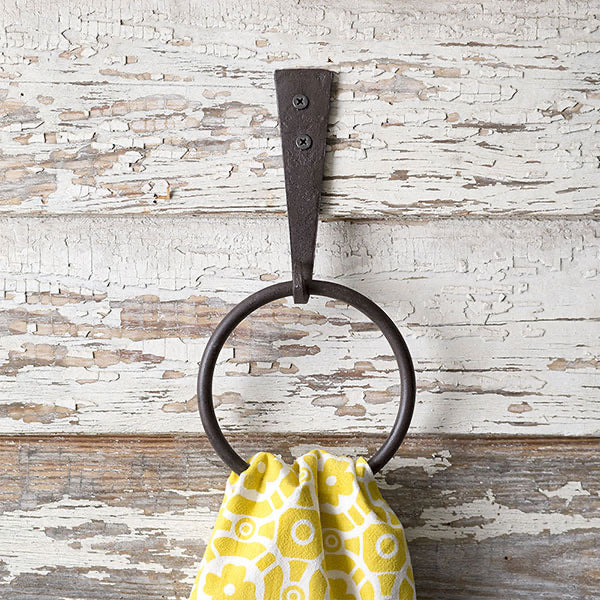 Iron Strap Towel Ring