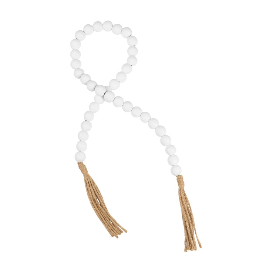 Wood Beaded Tassel - 3 Colors