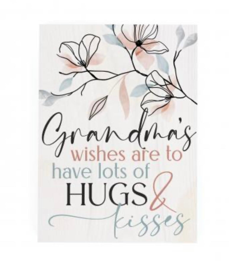 Grandma’s Wishes Wood Block