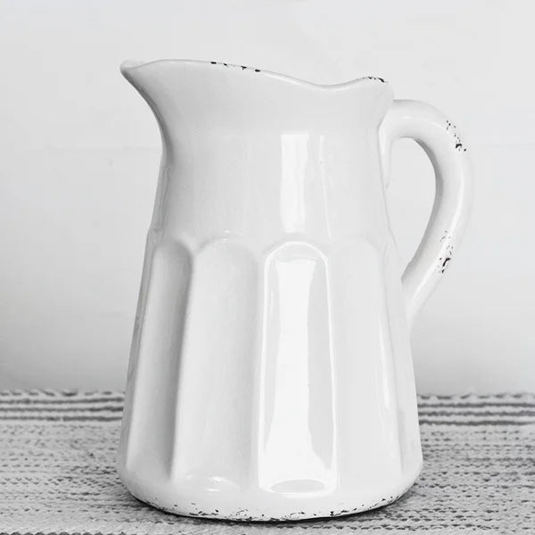 Old White Pitcher