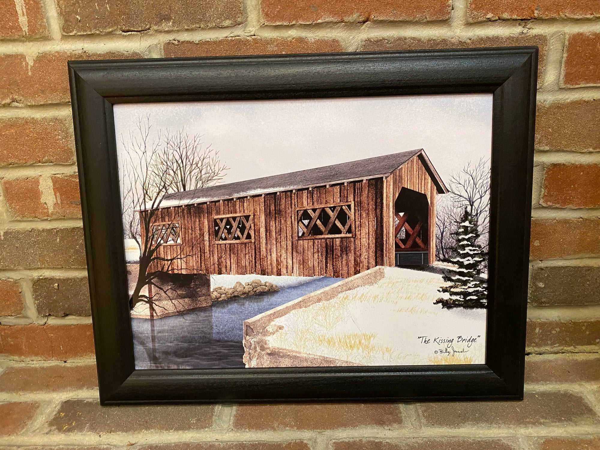 The Kissing Bridge Framed Print