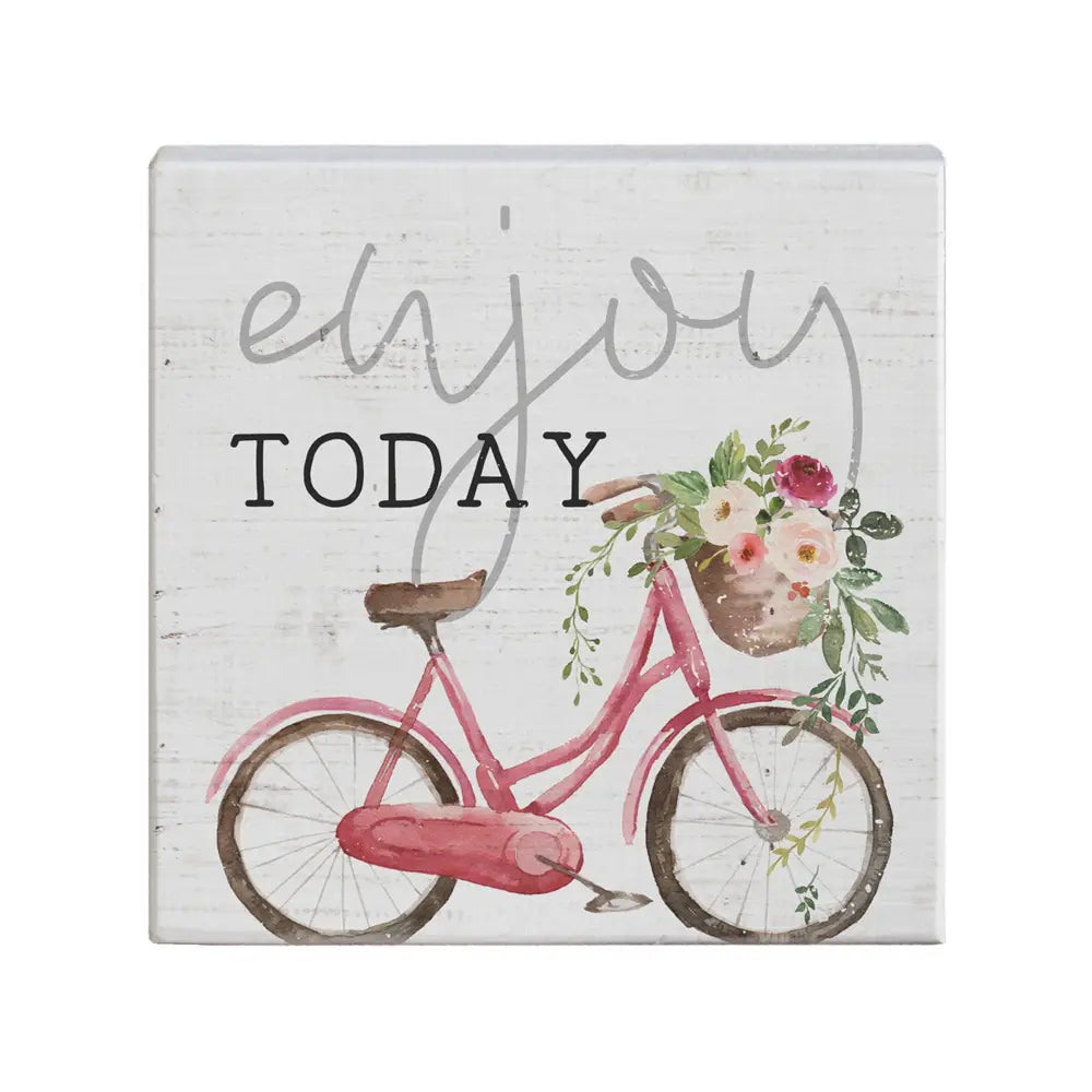 Enjoy Today Wood Block