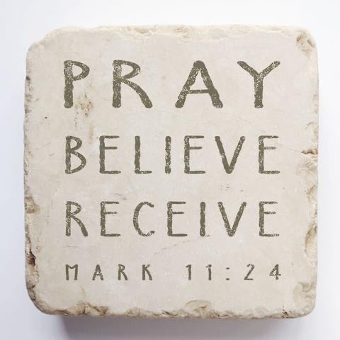 Pray Scripture Stone