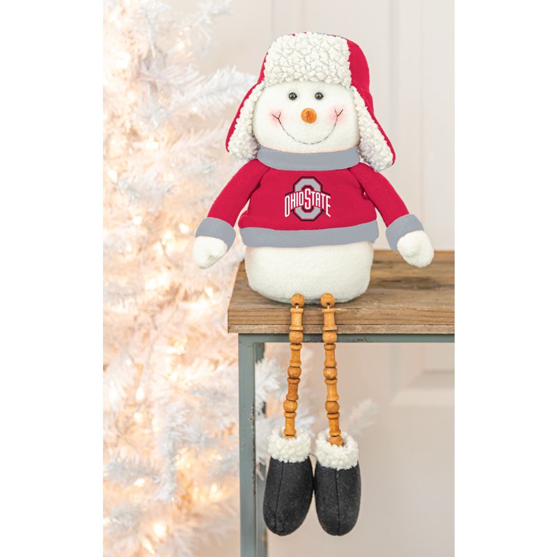 Ohio State Bead Leg Snowman