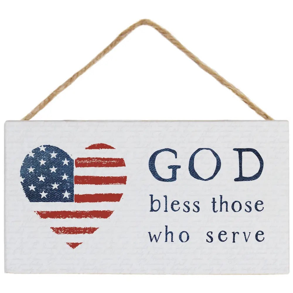 God Bless Hanging Sign