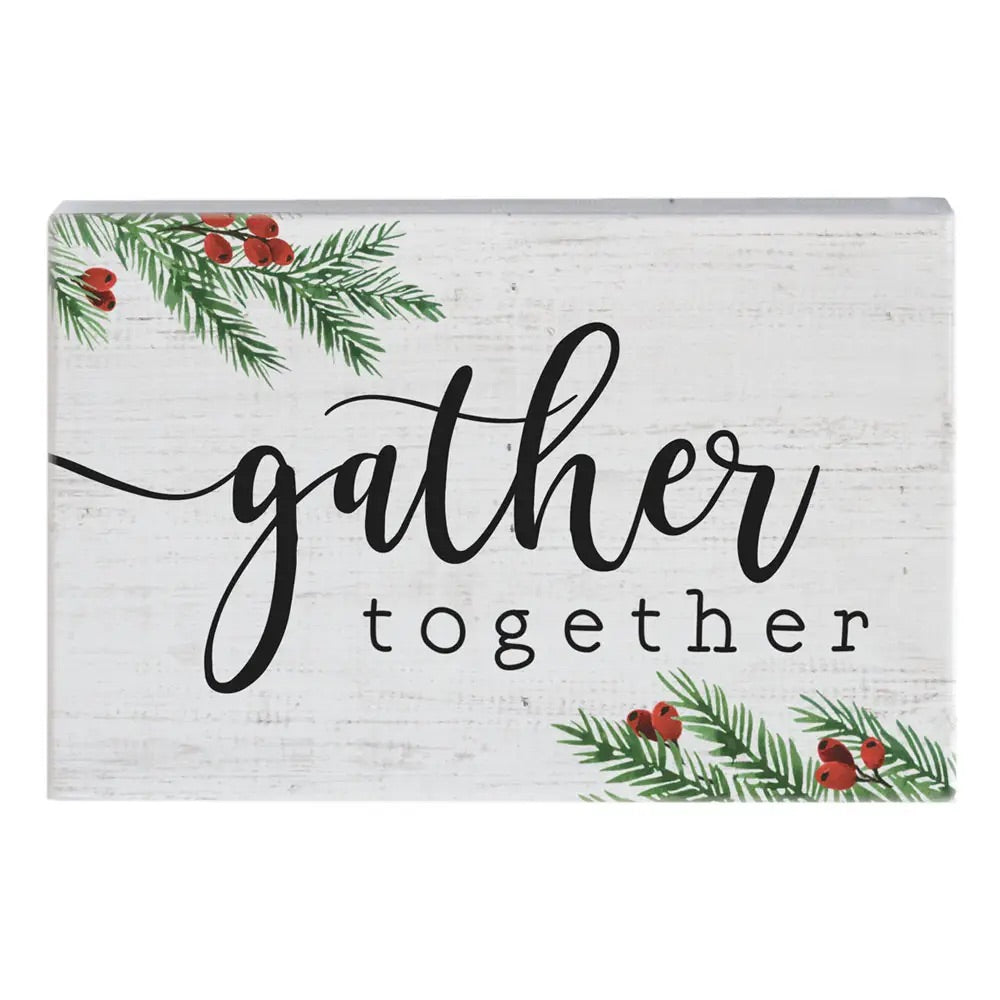 Gather Together Block Sign