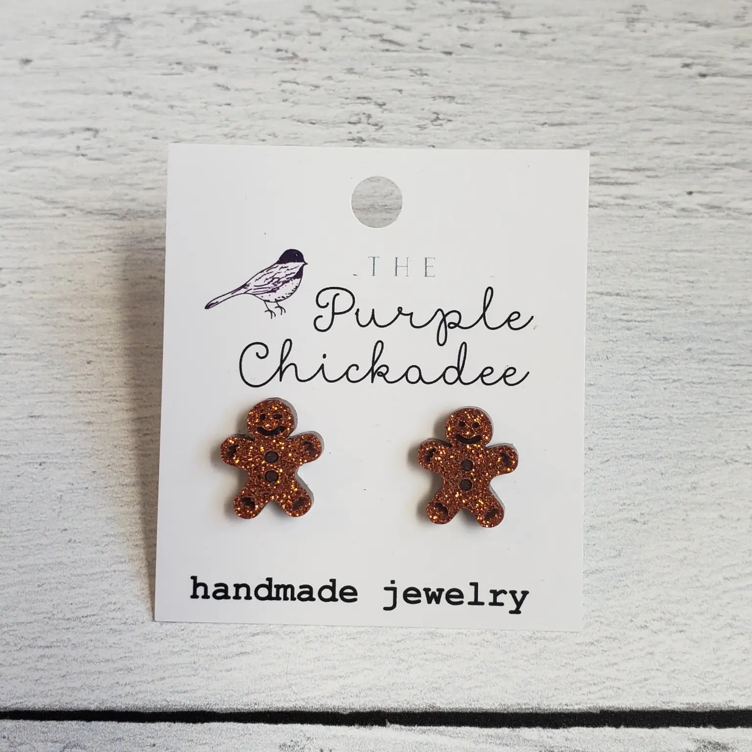 Gingerbread Man Stud Earrings