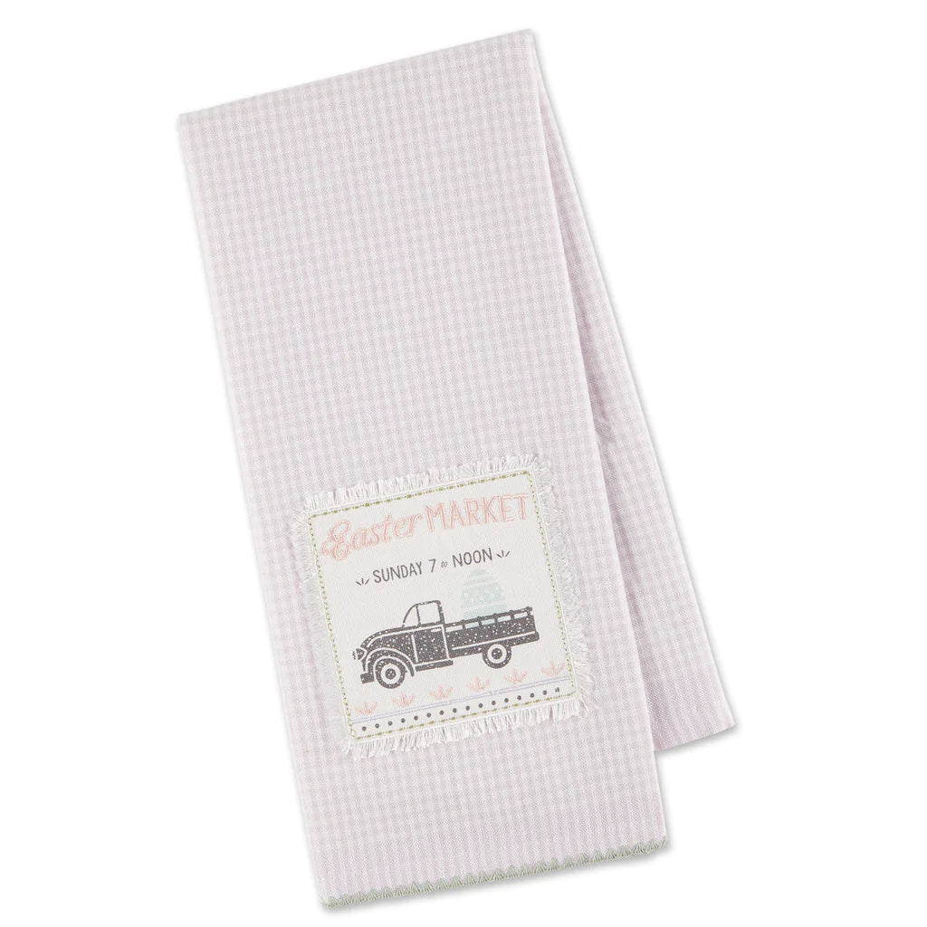 Easter Market Truck Dishtowel