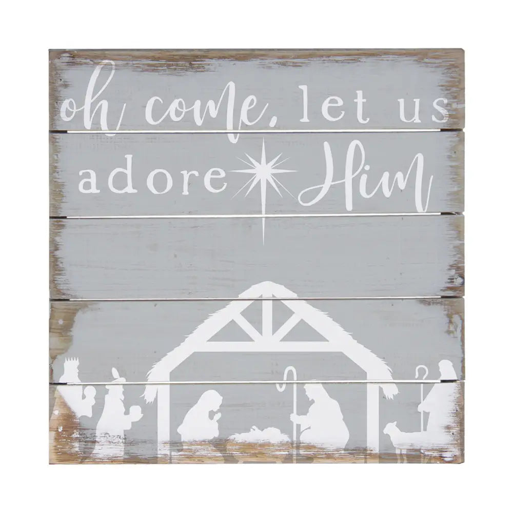 Adore Him Pallet Sign