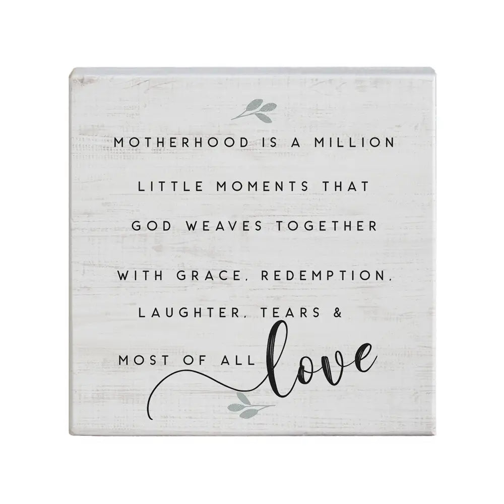 Motherhood Moments Wood Sign