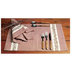 Burgundy Berry Vine Placemat