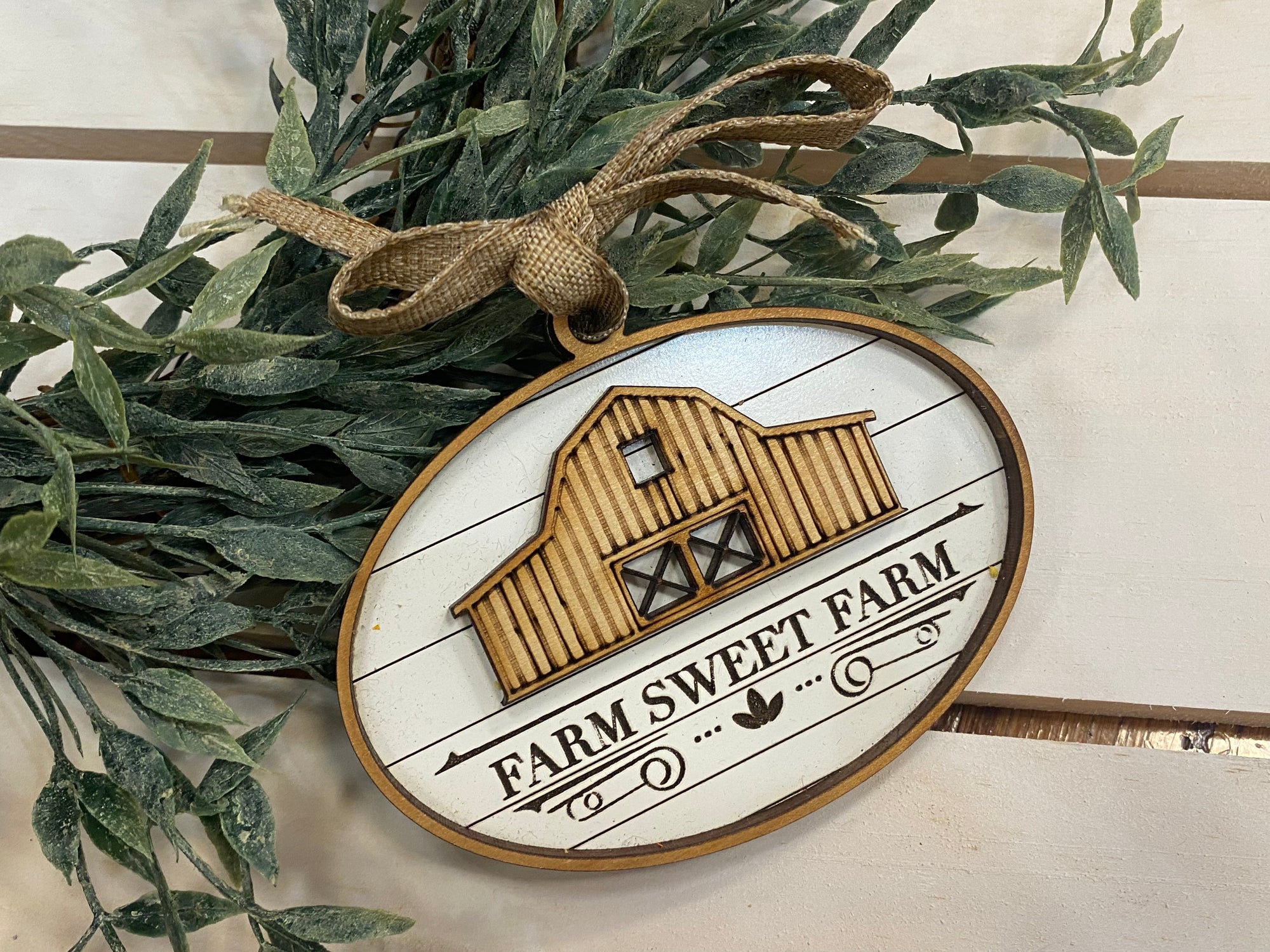 Handmade Farm Sweet Farm Ornament