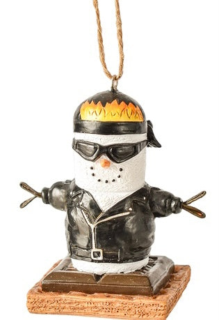 S’mores Biker Ornament