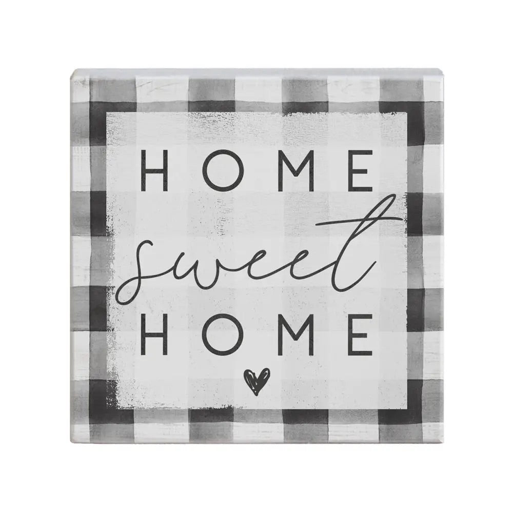 Home Sweet Home Wood Block Sign