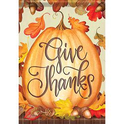 Give Thanks Garden Flag