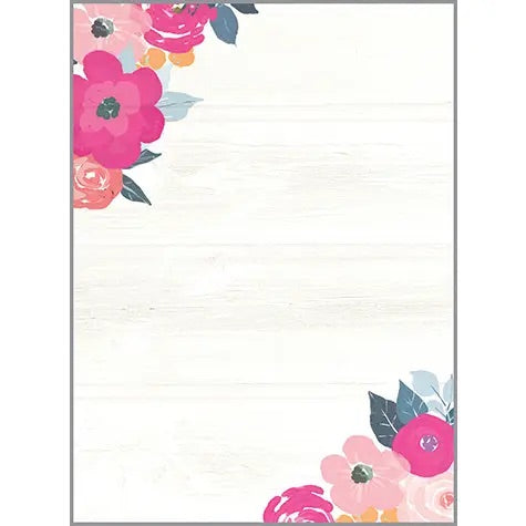 Magenta Roses Memo Pad