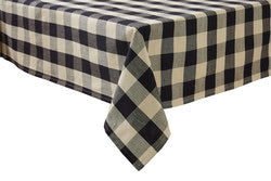 Wicklow Check Tablecloth- Black & Tan