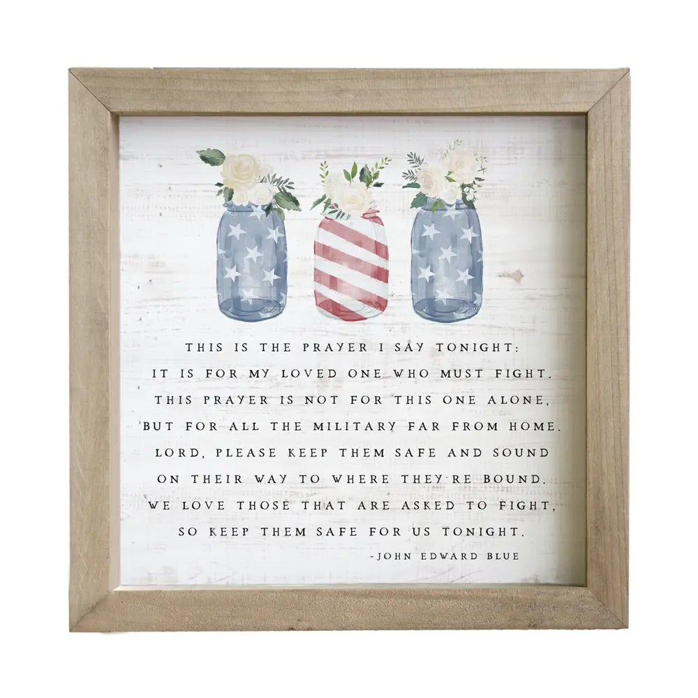 Soldiers Prayer Framed Sign