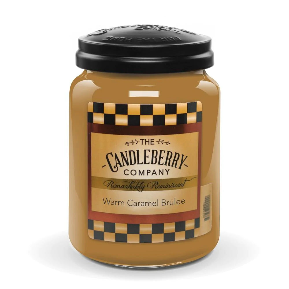 Warm Caramel Brûlée 26 oz Candleberry Candle