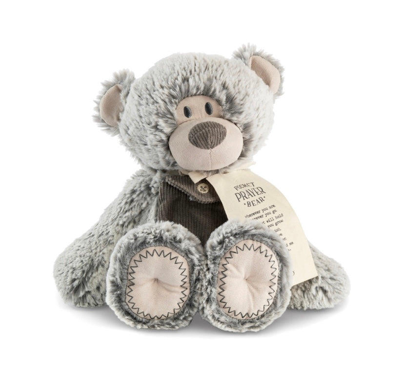 Gray Pocket Prayer Bear