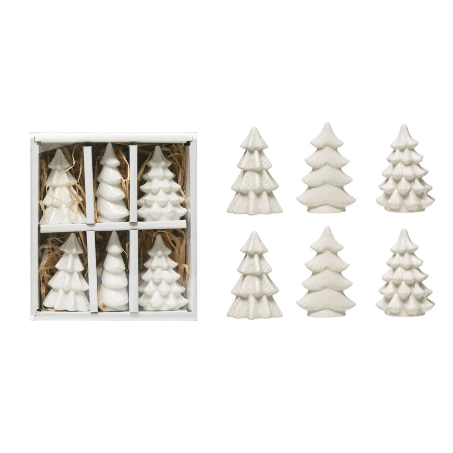 Stoneware Trees - Set of 6