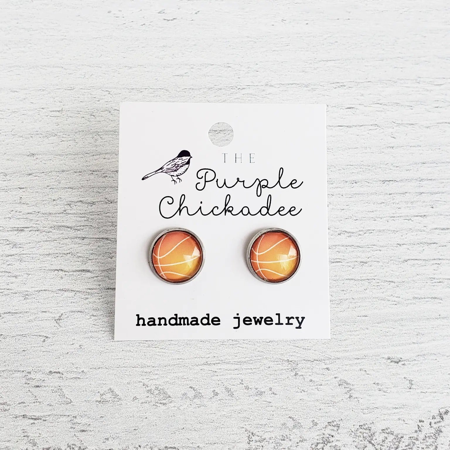 Basketball Stud Earrings