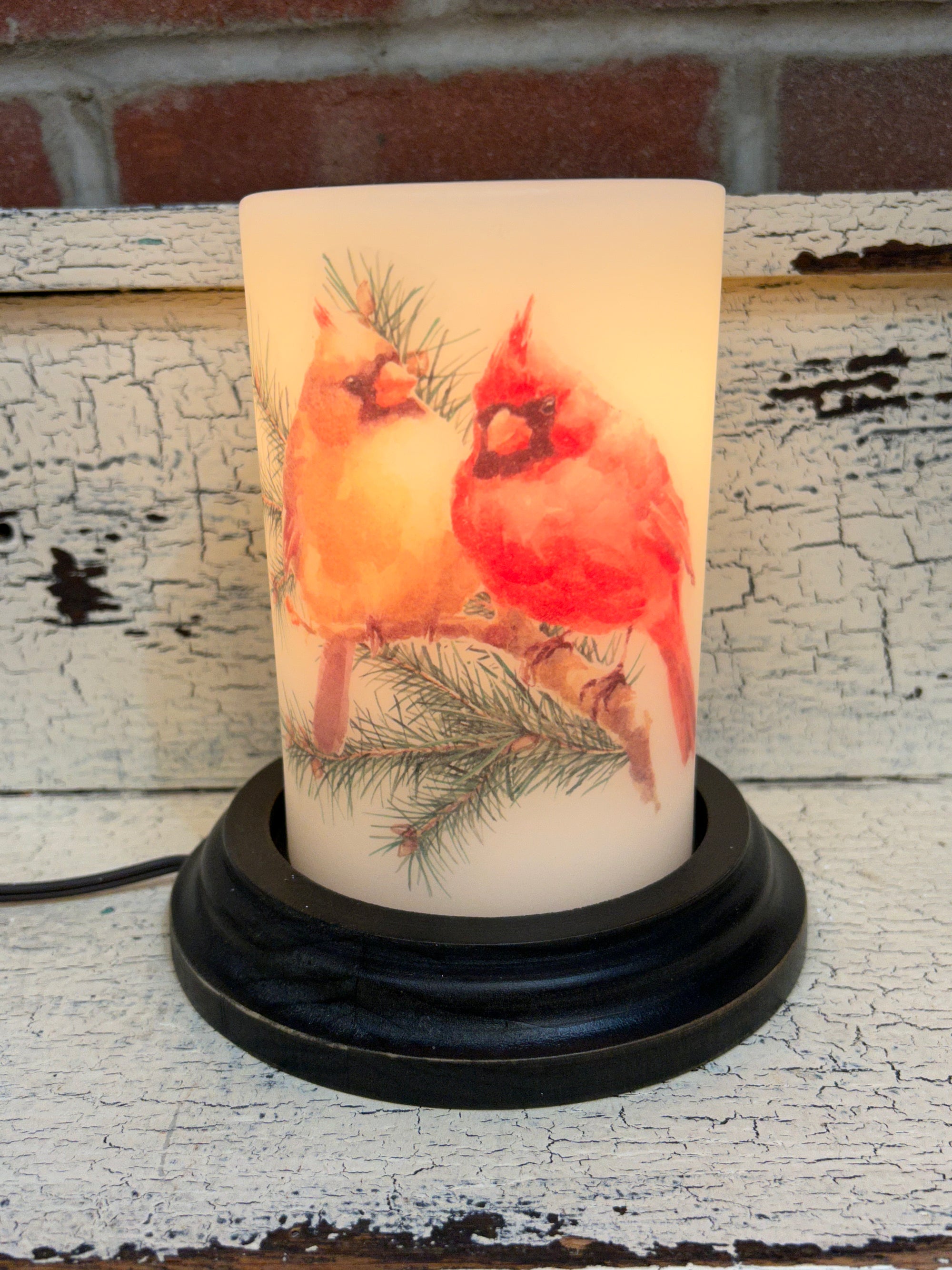 Cardinal Pair Candle Sleeve