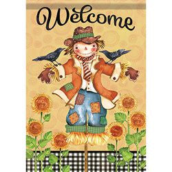 Bright Day Scarecrow Garden Flag