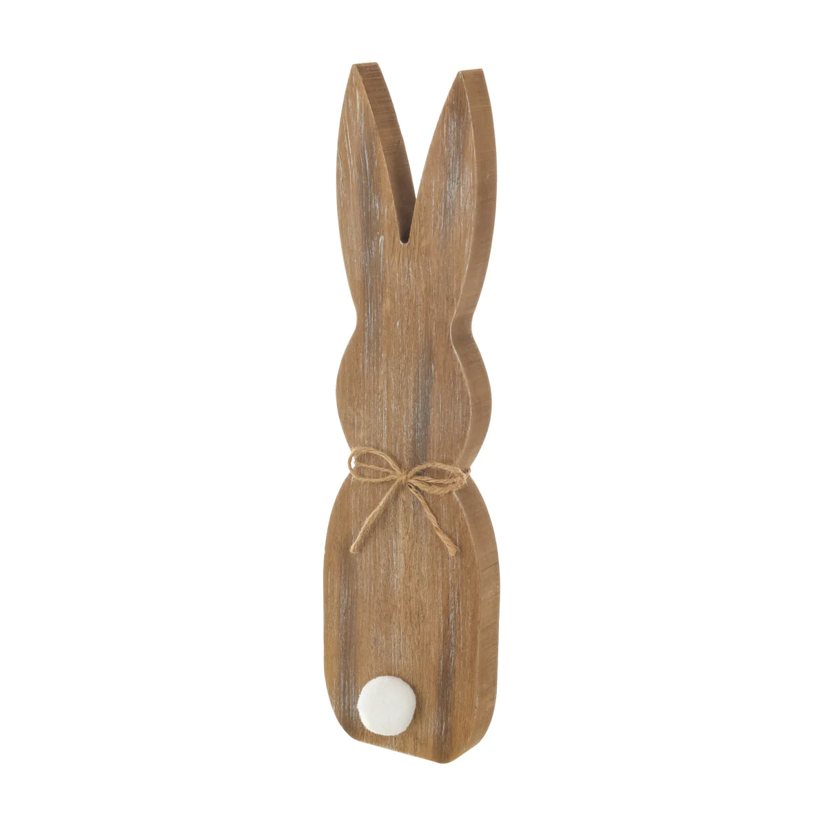 Large Washed Wood Tall Bunny