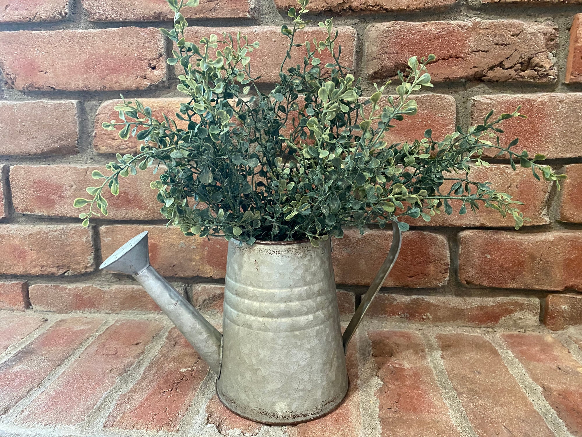 Watering Can with Baby’s Twilight Bush Arrangement