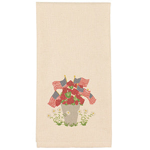 Geranium/Flags Towel