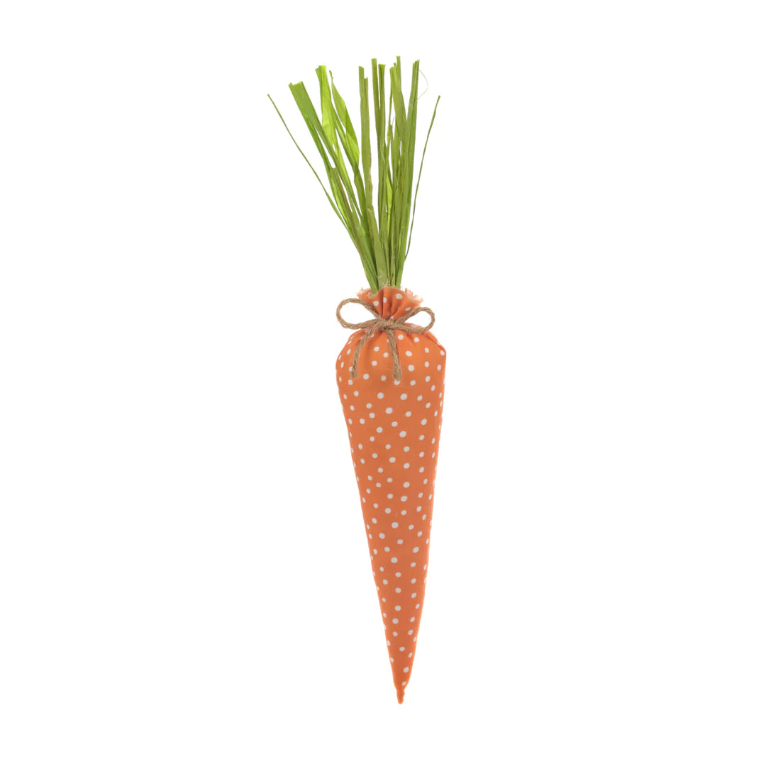 Large Orange Dotted Fabric Carrot