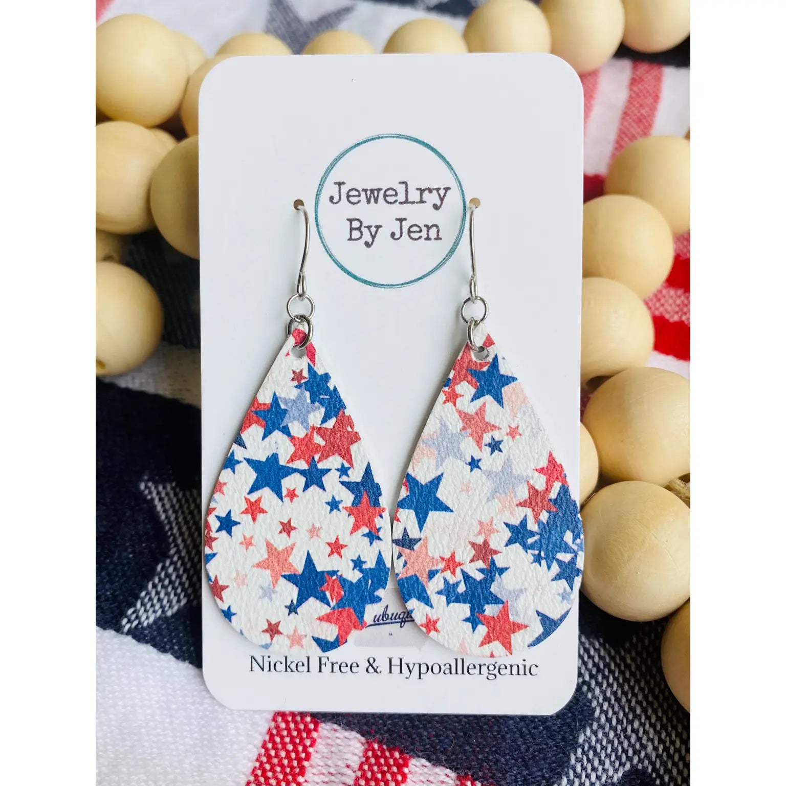 Star Mix Teardrop Earrings - Medium