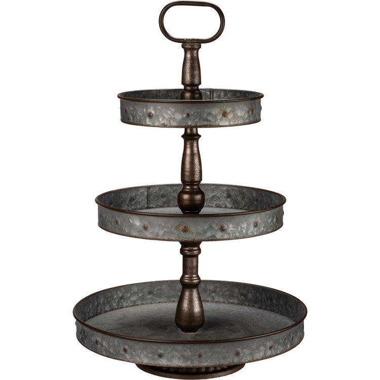 Three Tiered Round Tray