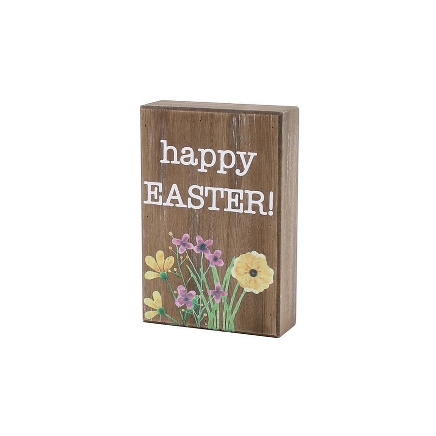 Happy Easter Floral Box Sign