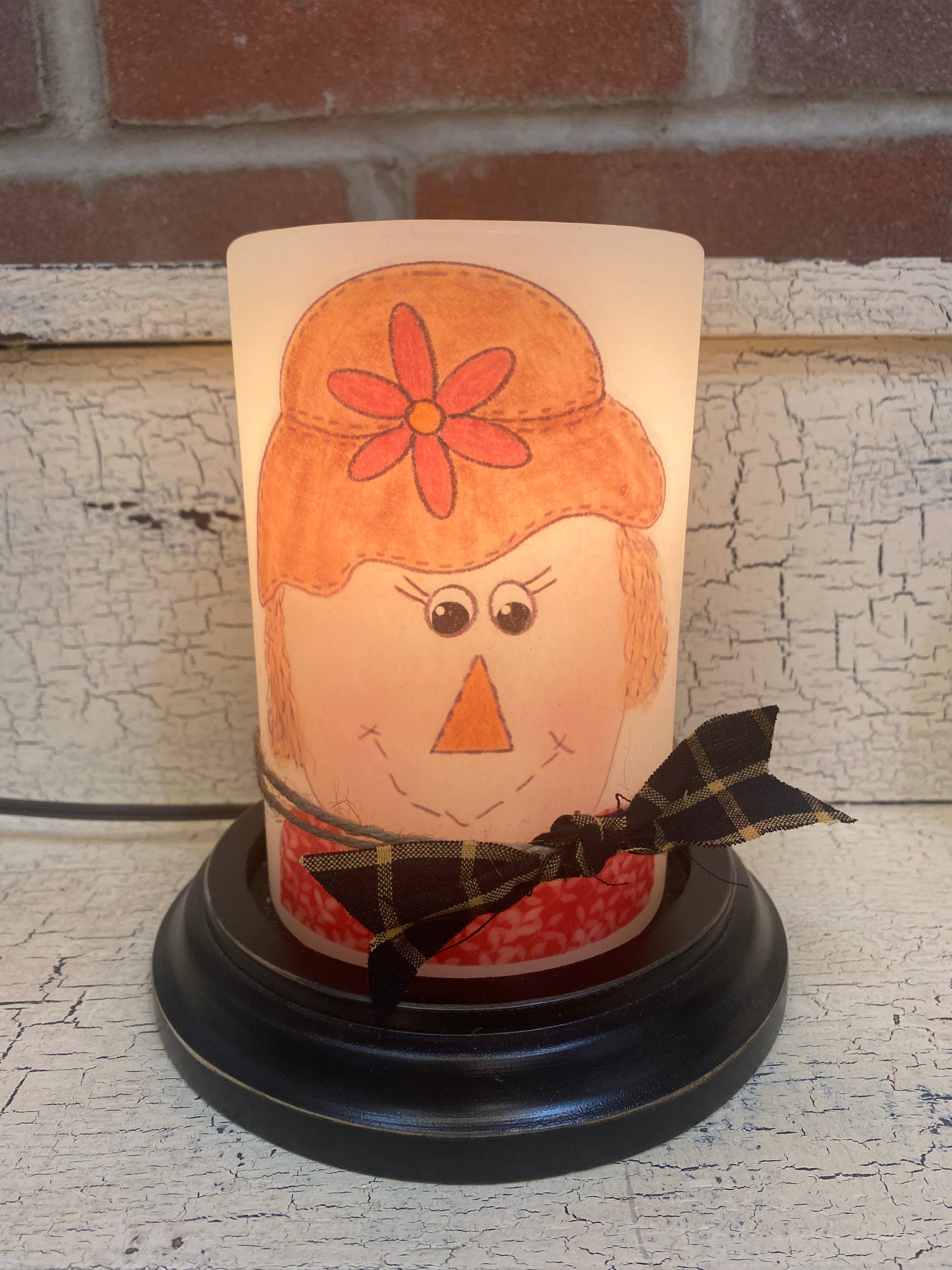 Girl Scarecrow Candle Sleeve