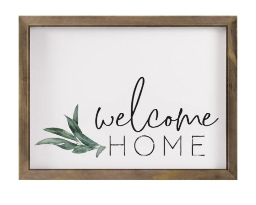 Welcome Home Framed Art