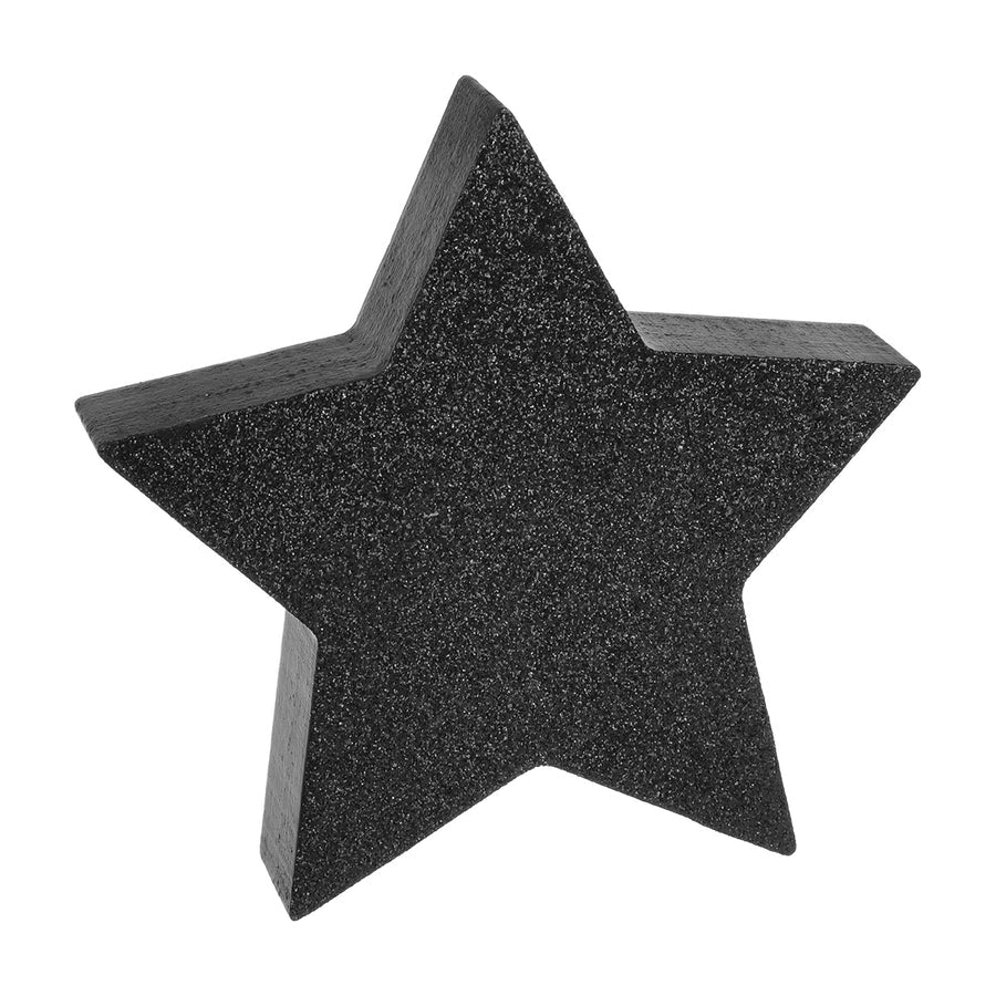 Black Glitter Star