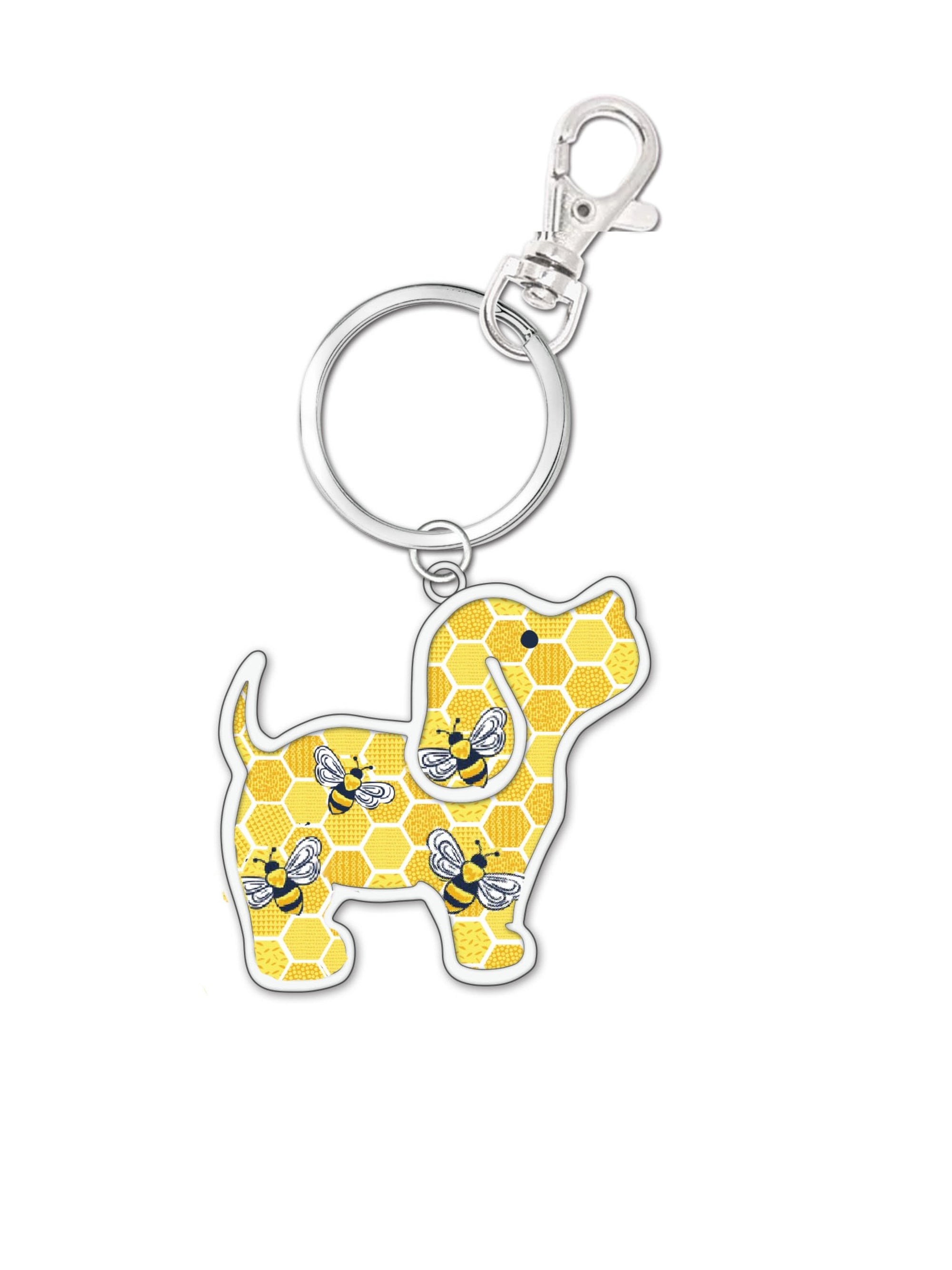 Puppie Love Honey Bee Pup Key Ring