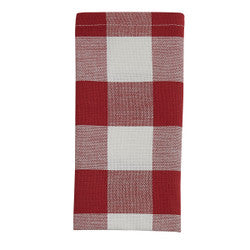 Wicklow Check Napkin - Red & Cream