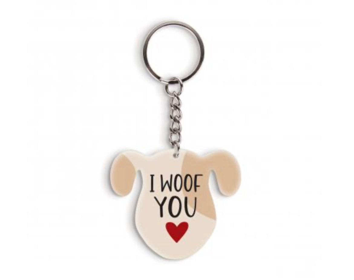 I Woof You Key Chain