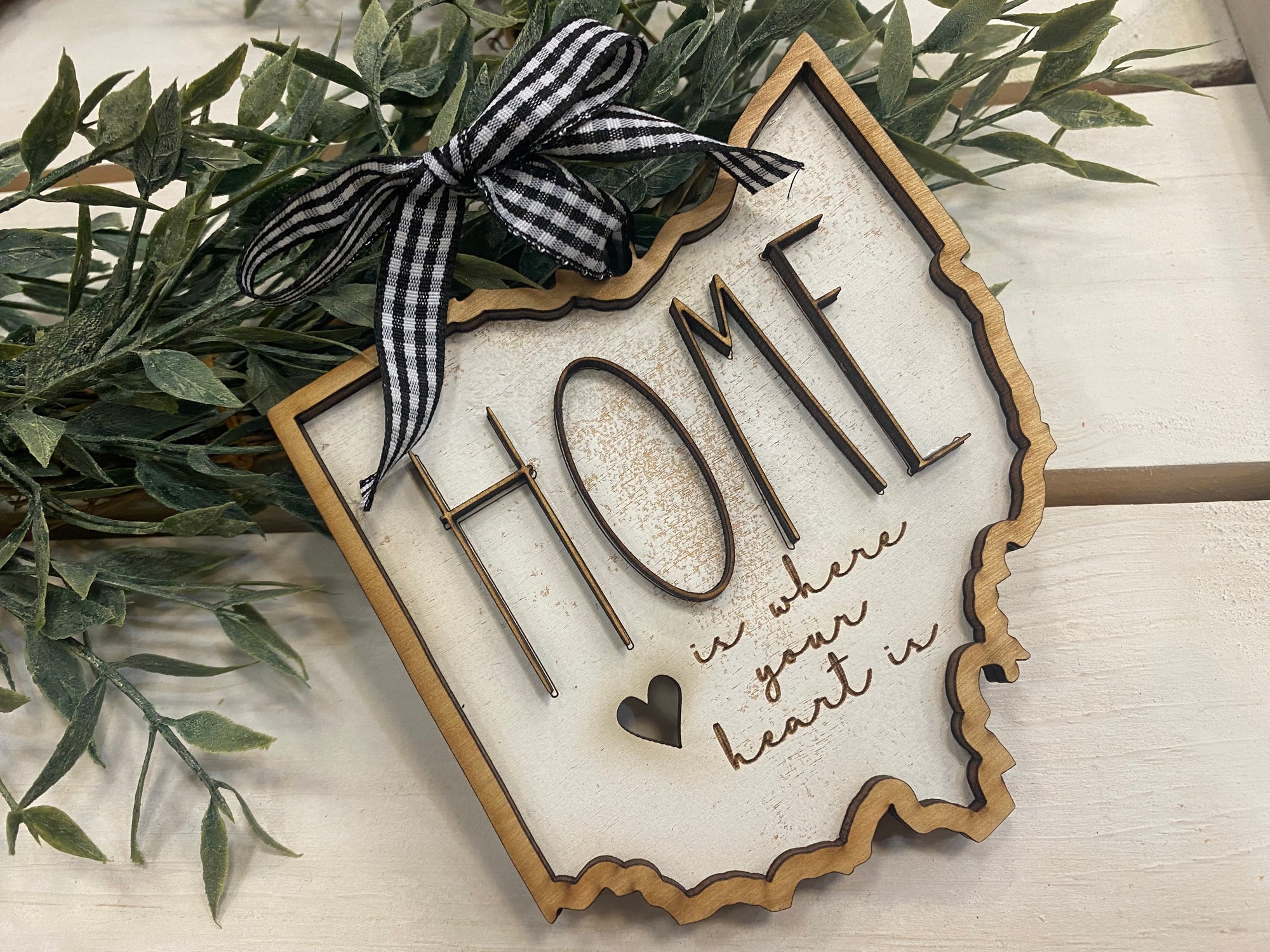 Handmade Ohio Home Ornament