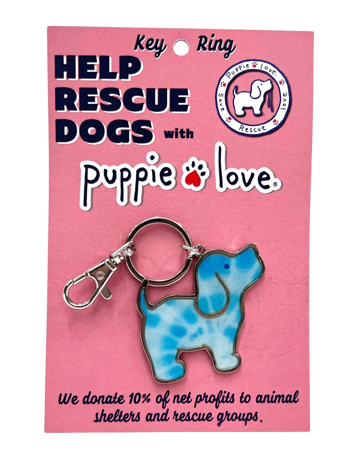 Puppie Love Wildflower Pup Key Ring