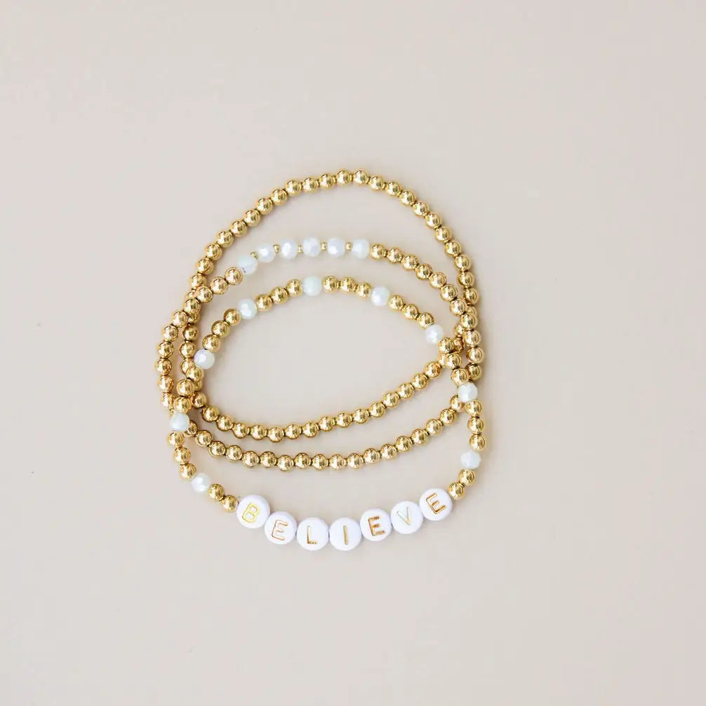 Believe Bracelet Stack