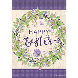 Sweet Easter Wreath Garden Flag